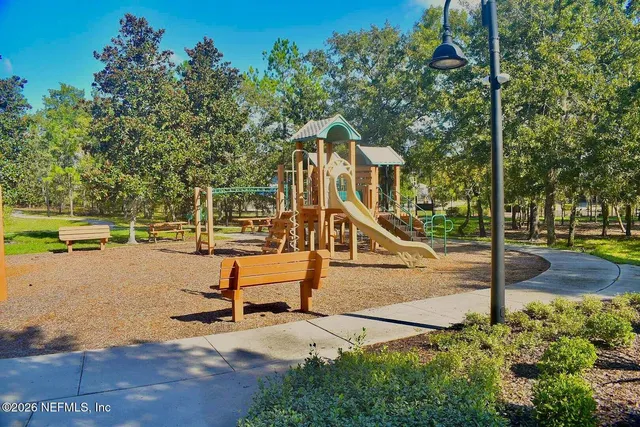 a view of outdoor space with seating