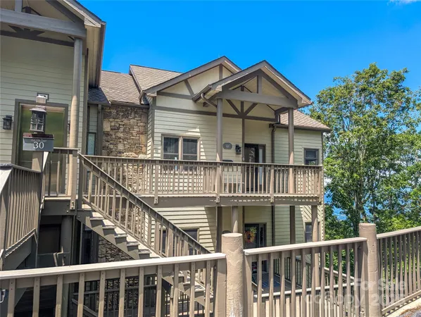 a view of a large with large windows