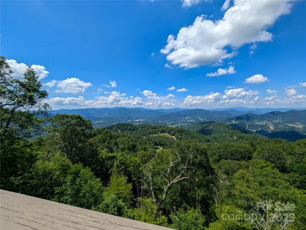 a view of a lake with a mountain
