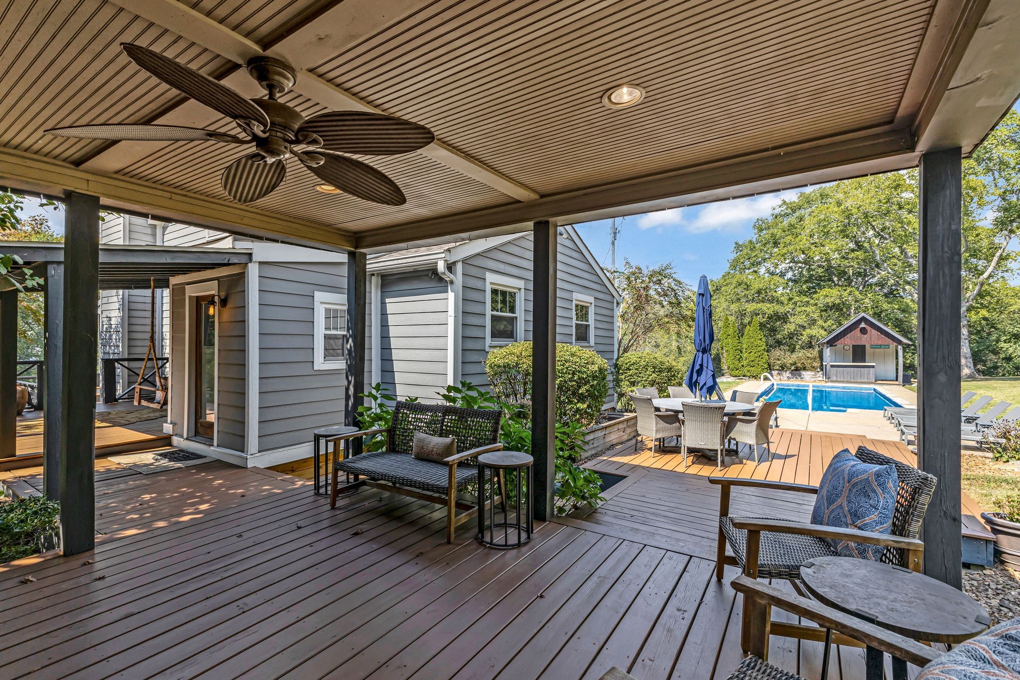 1358 Hunter Road Franklin, TN 37064 - Photo 40 of 47 a sitting area with furniture and wooden deck
