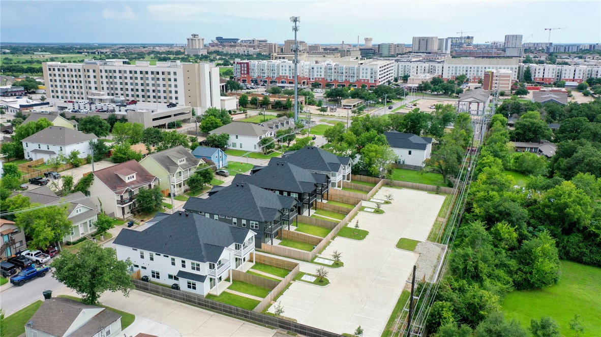 307 Cooner Street, Unit A College Station, TX 77840 - Photo 7 of 35 an aerial view of residential houses with outdoor space