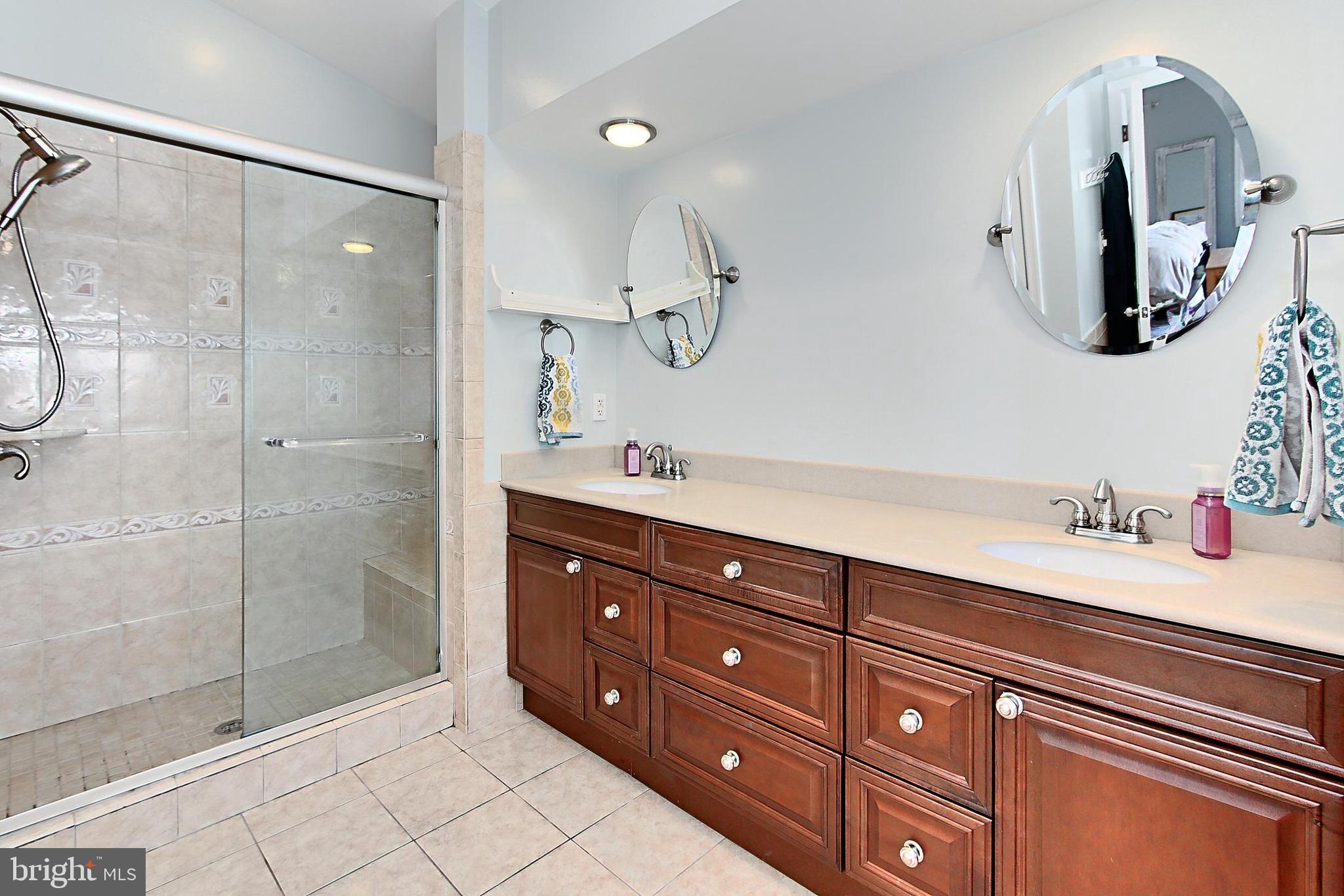 6306 Lee Forest Path Centreville, VA 20120 - Photo 23 of 49 a spacious bathroom with a double vanity sink mirror and shower