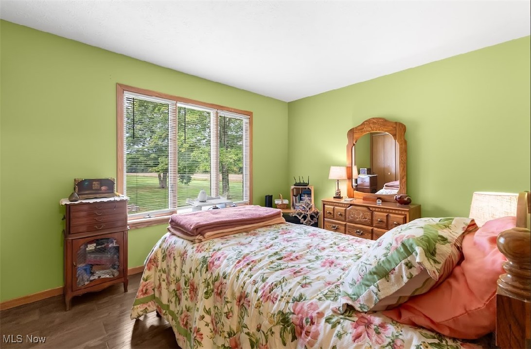 6061 Phillips Rice Road Cortland, OH 44410 - Photo 24 of 34 Bedroom with dark hardwood / wood-style floors