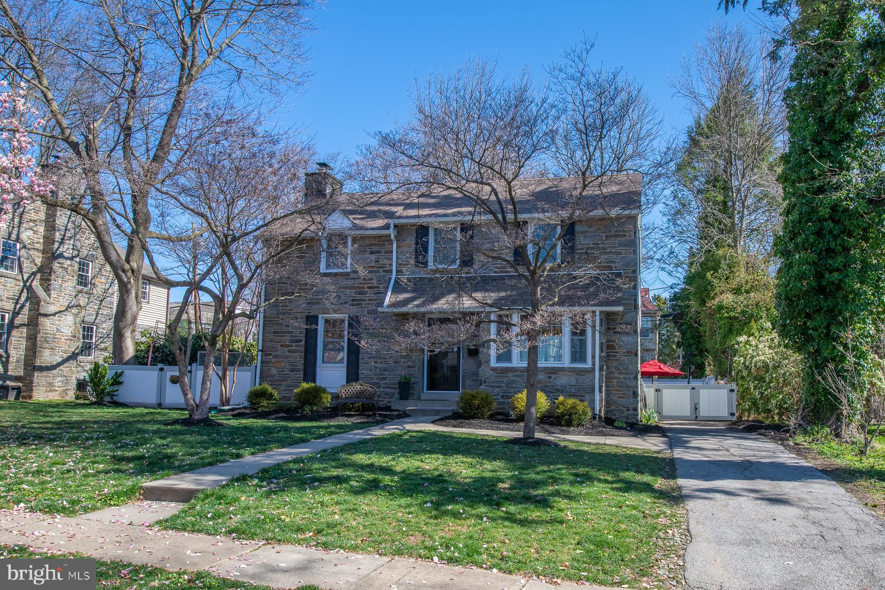 129 Henley Road Wynnewood, PA 19096 - Photo 2 of 43 Driveway to Garage Provides Off-Street Parking!