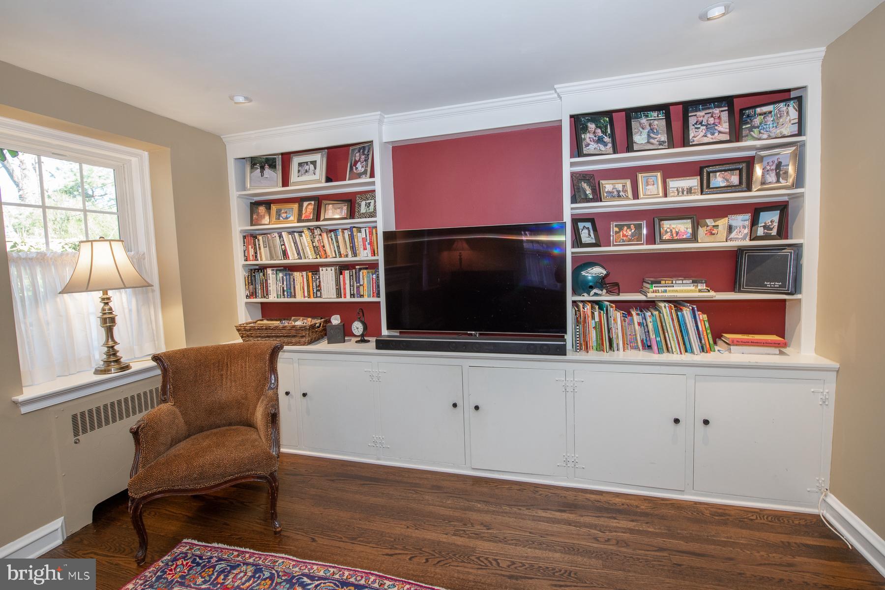 129 Henley Road Wynnewood, PA 19096 - Photo 9 of 43 Custom Bookshelves in Living Room