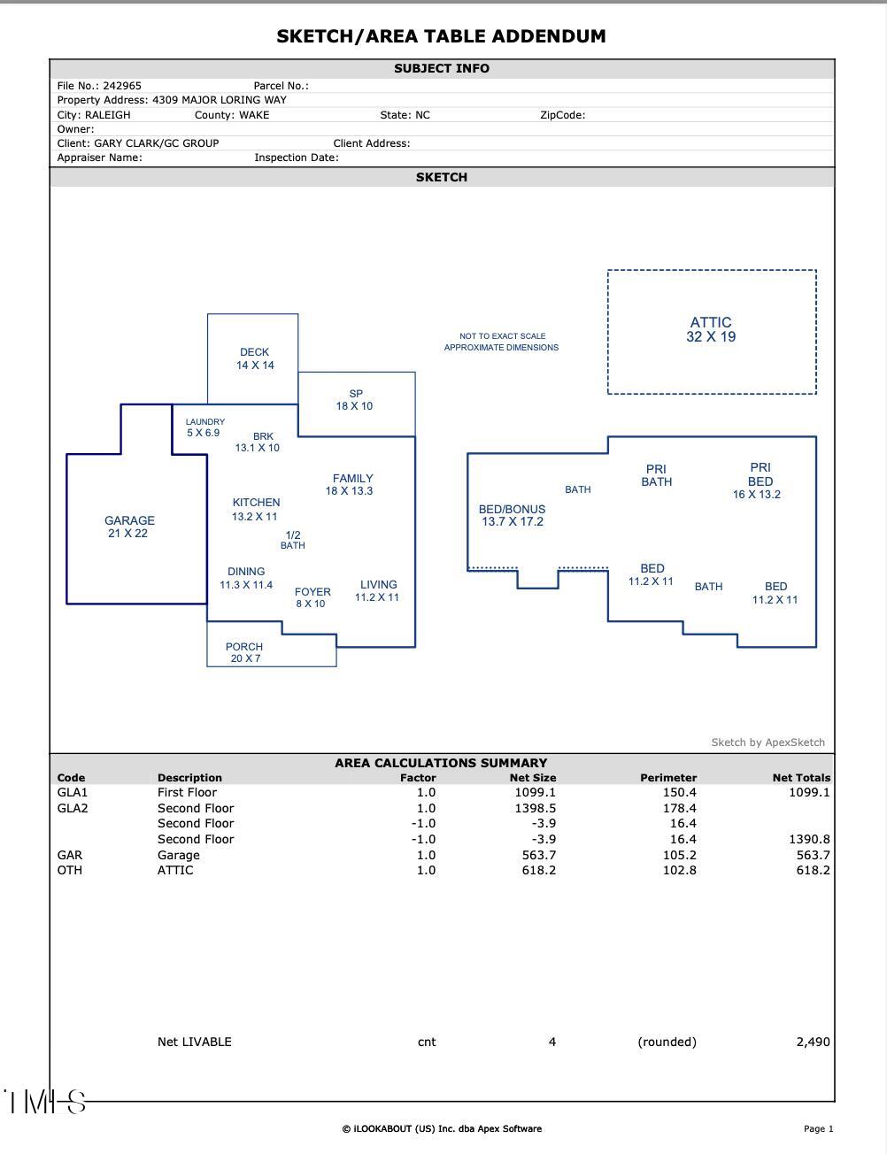 4309 Major Loring Way Raleigh, NC 27616 - Photo 17 of 17 Floor Plan
