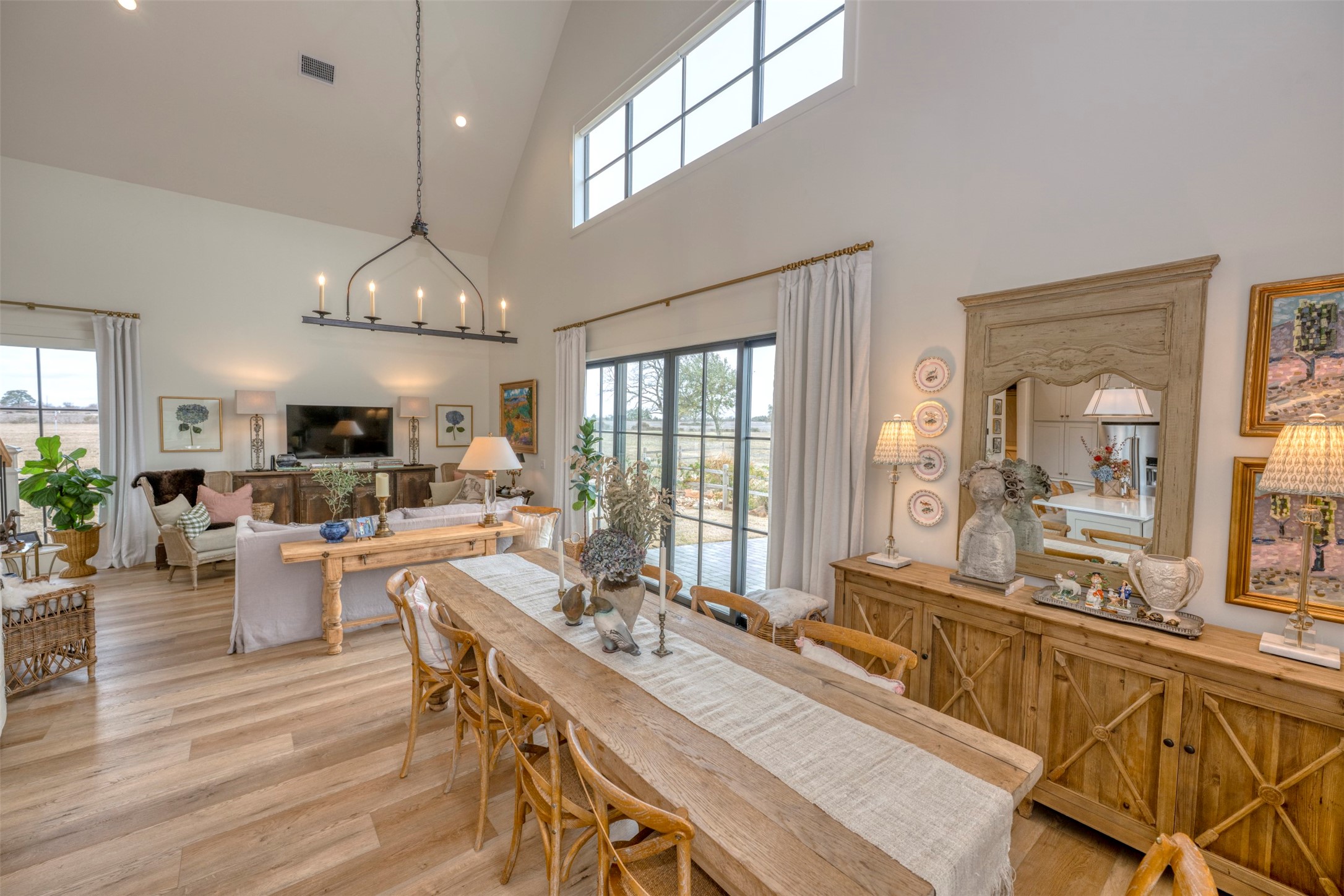 3748 Fm 1457 Round Top, TX 78954 - Photo 12 of 48 a view of a dining room with furniture window and wooden floor