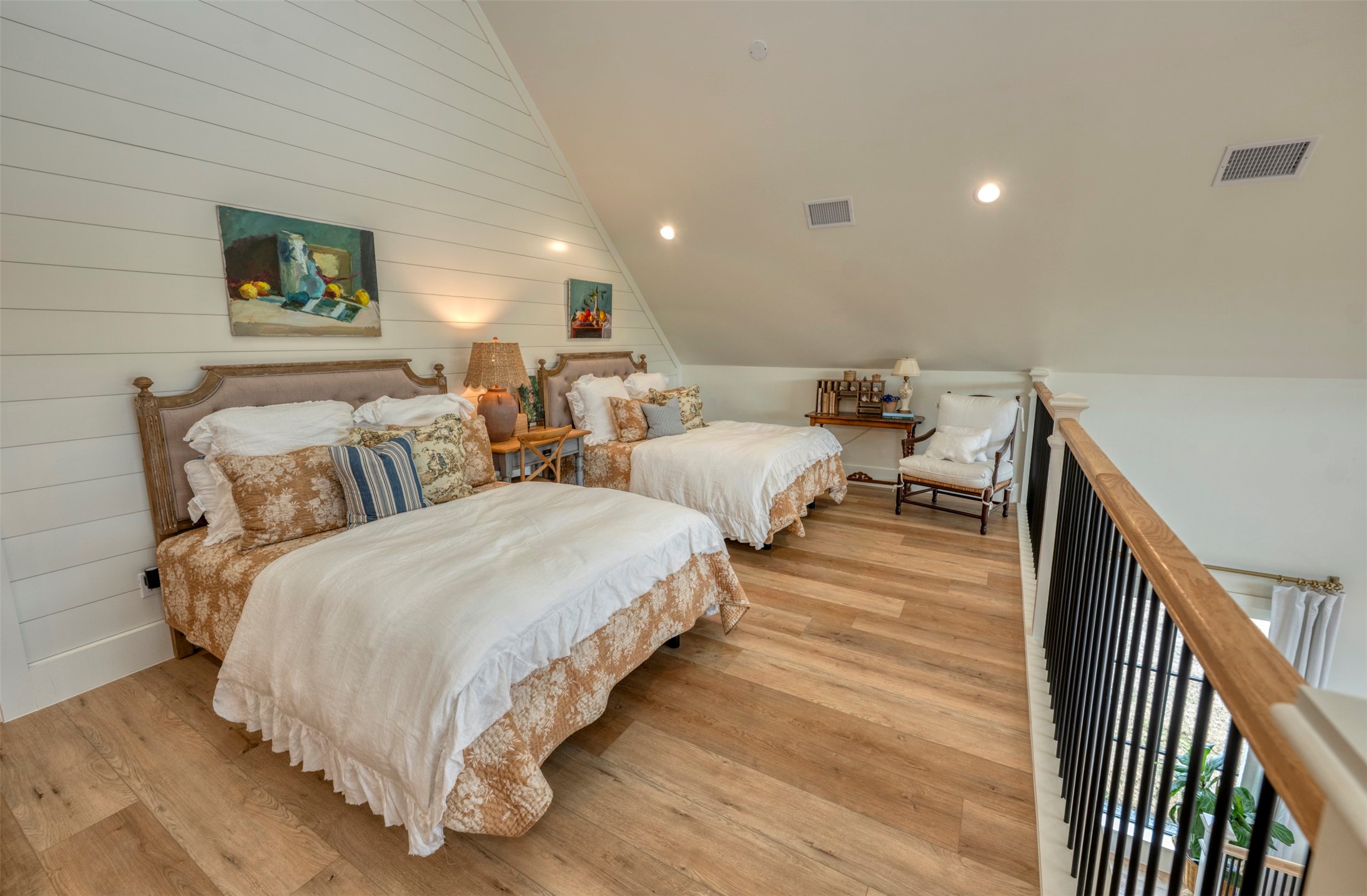 3748 Fm 1457 Round Top, TX 78954 - Photo 28 of 48 a bed room with two beds and a night stand