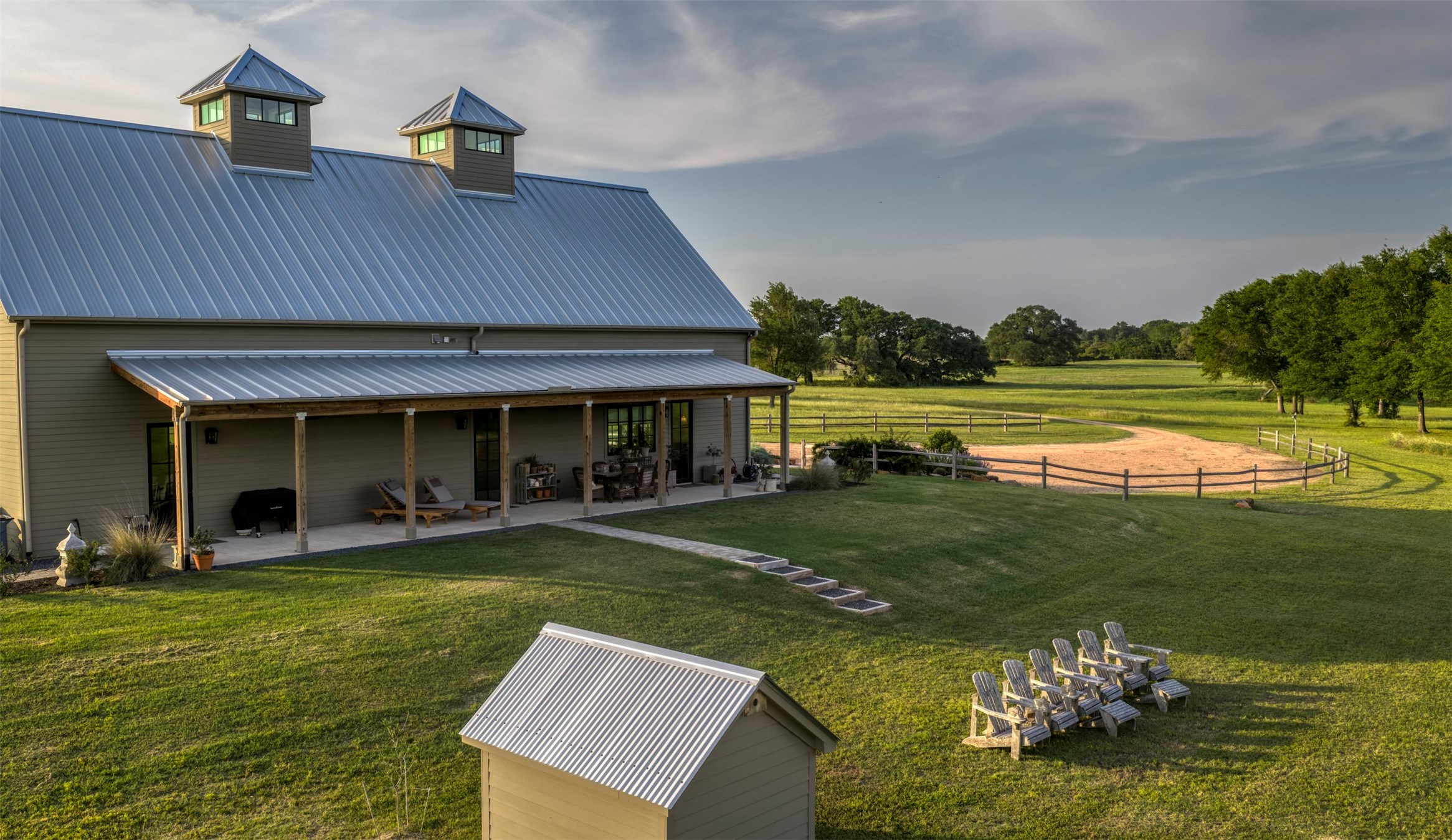 3748 Fm 1457 Round Top, TX 78954 - Photo 32 of 48 a view of a house with a yard porch and sitting area