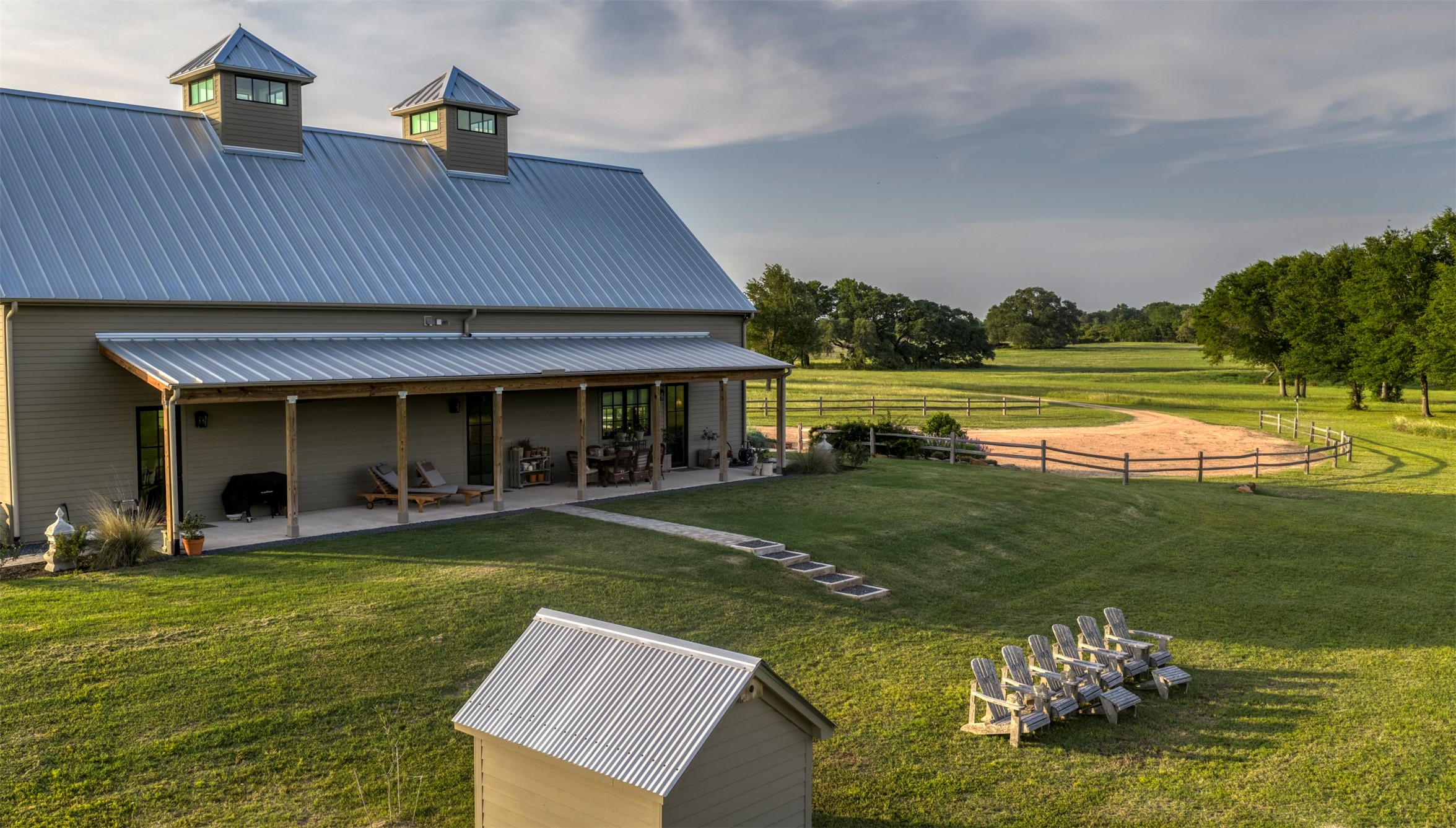 3748 Fm 1457 Round Top, TX 78954 - Photo 44 of 48 a view of a house with a swimming pool