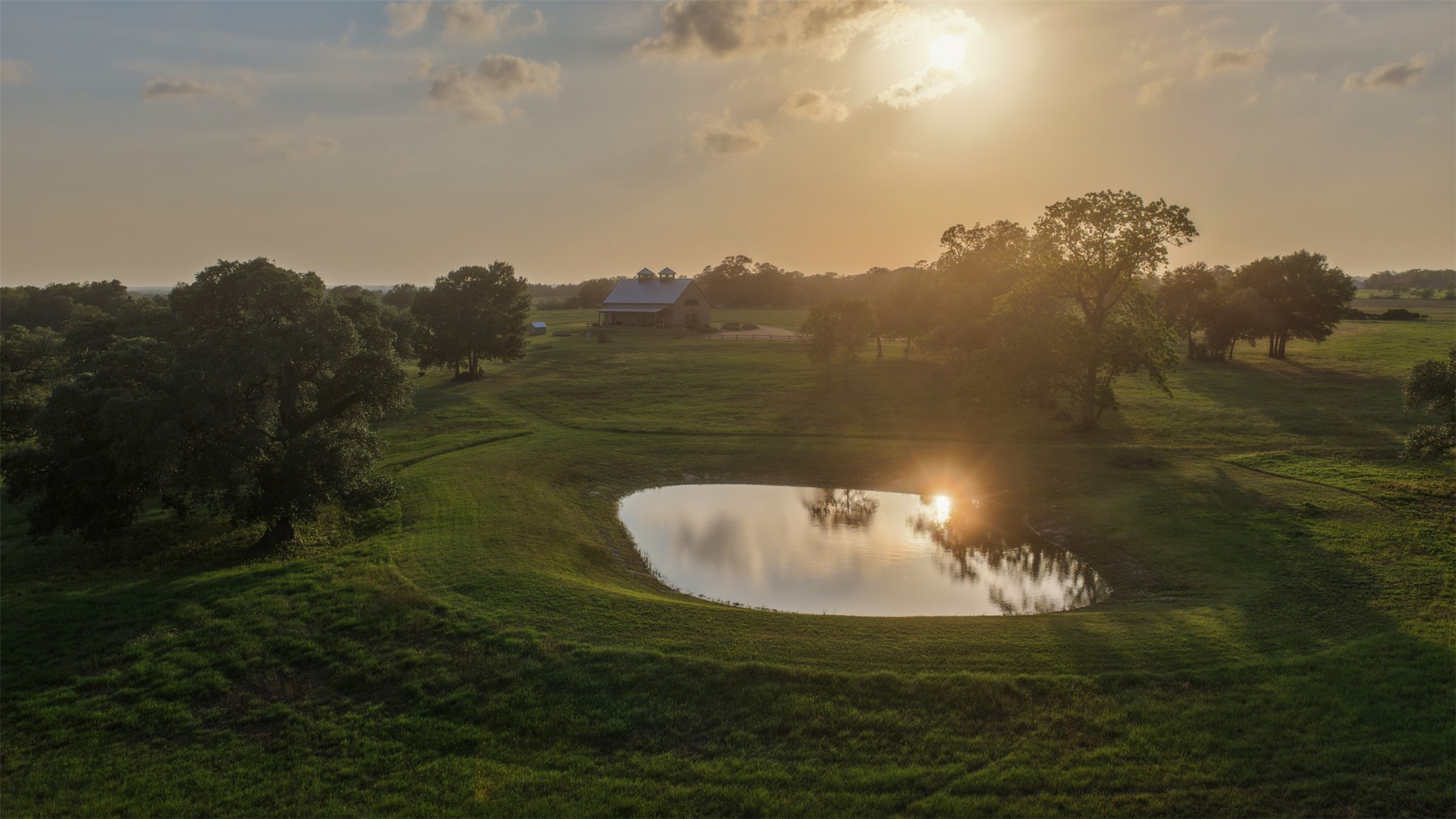 3748 Fm 1457 Round Top, TX 78954 - Photo 47 of 48 a view of a lake in middle of the house