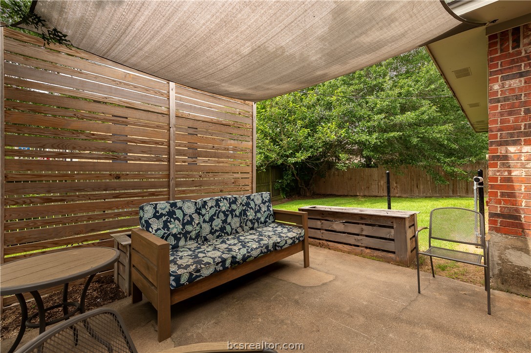 2009 Cobblestone Lane Bryan, TX 77807 - Photo 23 of 23 a view of a two chairs in the patio