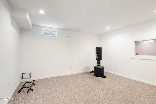 a view of a swimming pool with a yard