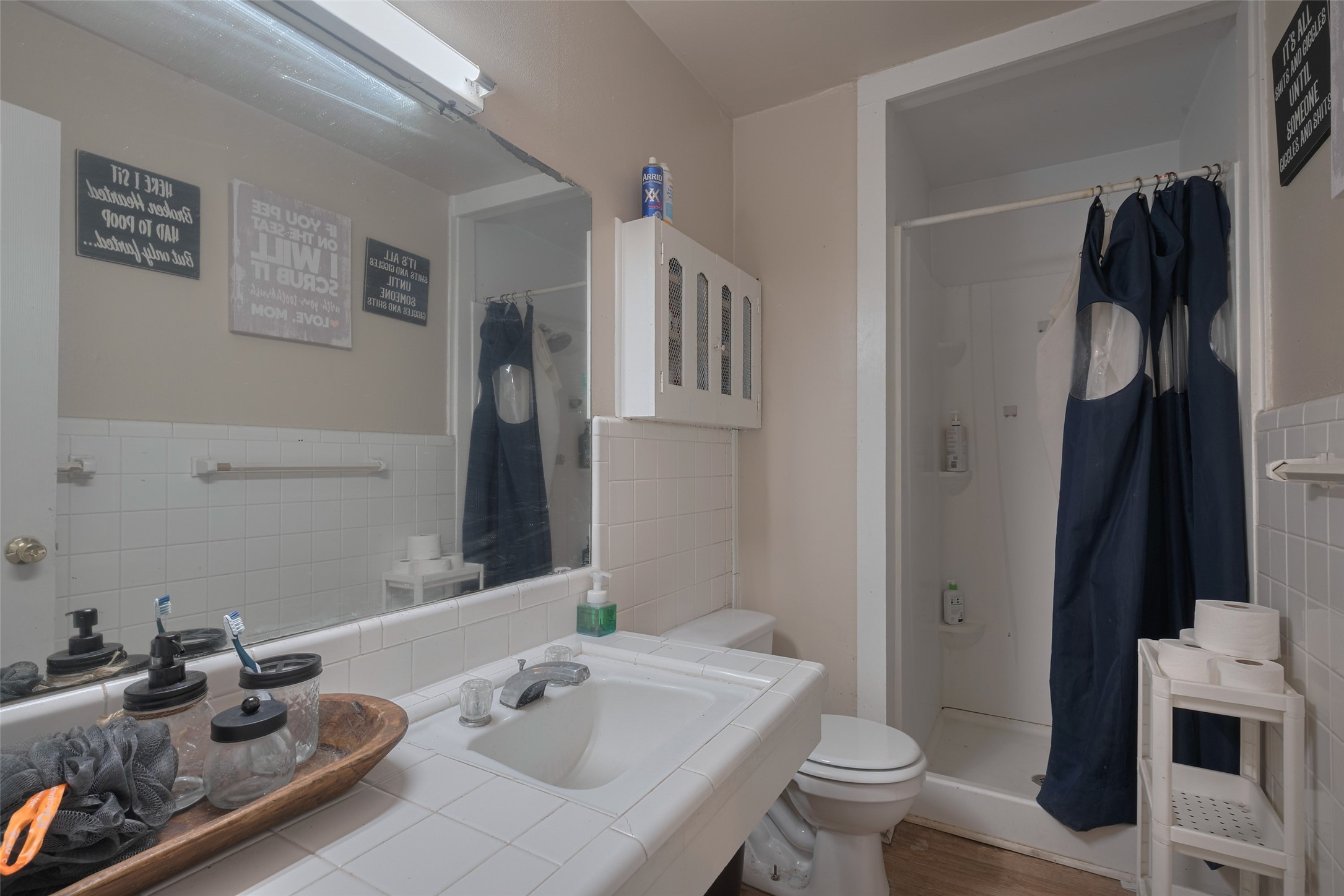 600 Texas Street Wharton, TX 77488 - Photo 34 of 38 a bathroom with a sink toilet and mirror