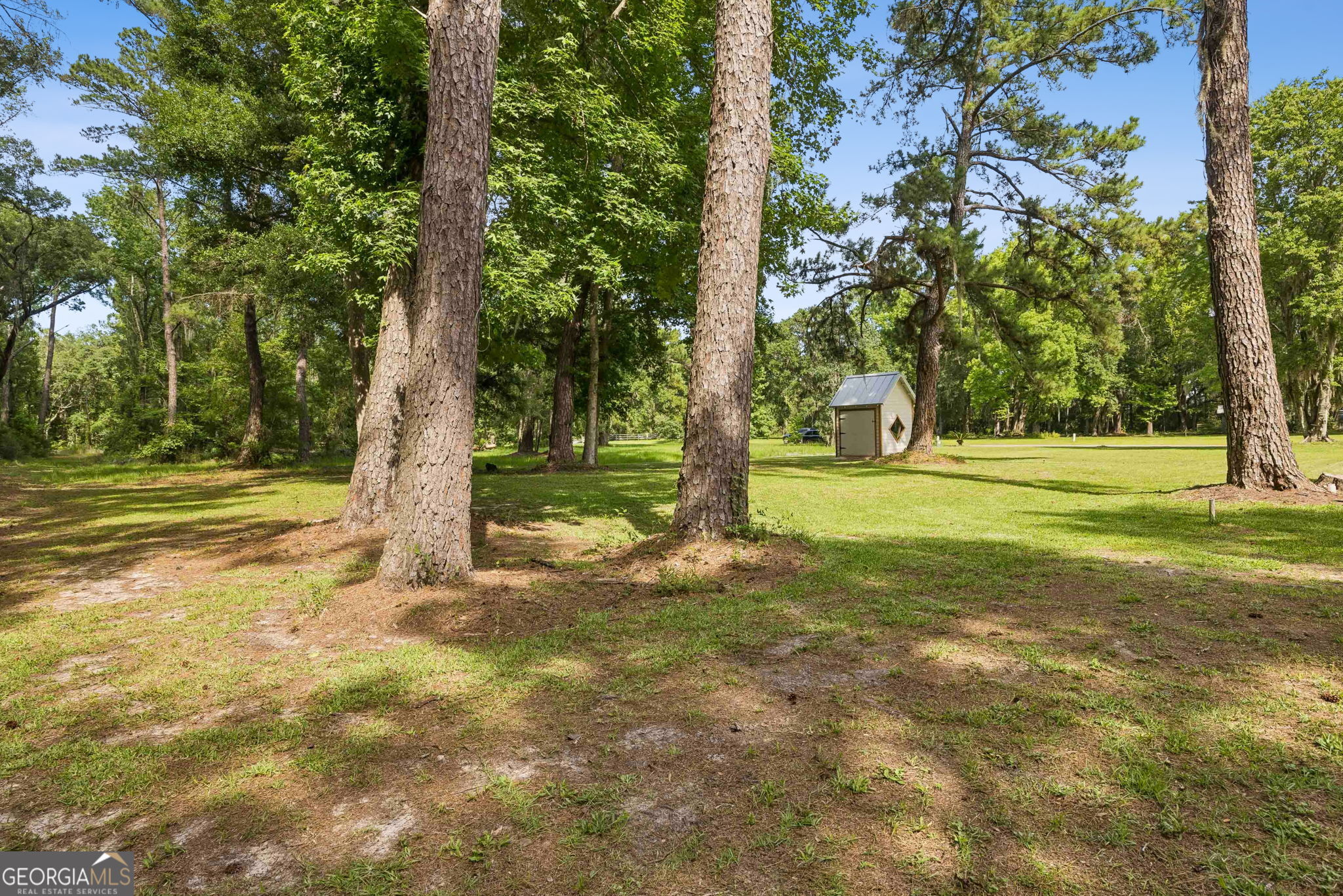 706 Hopewell Point Road White Oak, GA 31568 - Photo 77 of 84 A park-like setting with towering pines and hardwoods creates a peaceful outdoor retreat while maintaining plenty of usable yard space.
