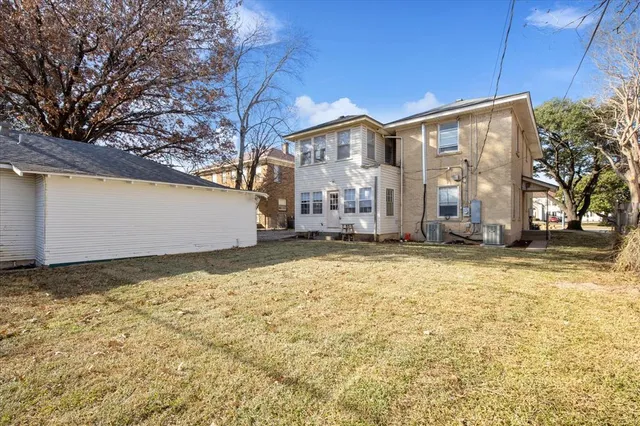 a backyard of a house