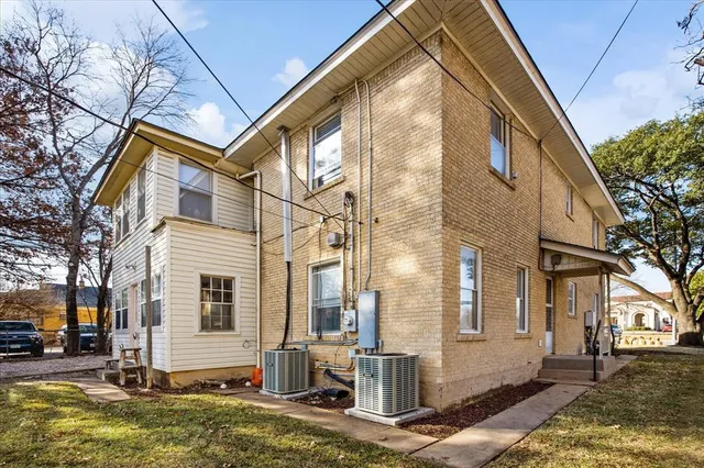 a front view of house with street