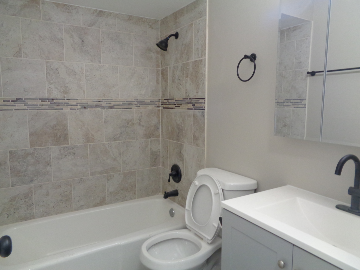 11953 South Lawndale Avenue, Unit 5C2 Alsip, IL 60803 - Photo 12 of 12 a bathroom with a sink toilet and shower