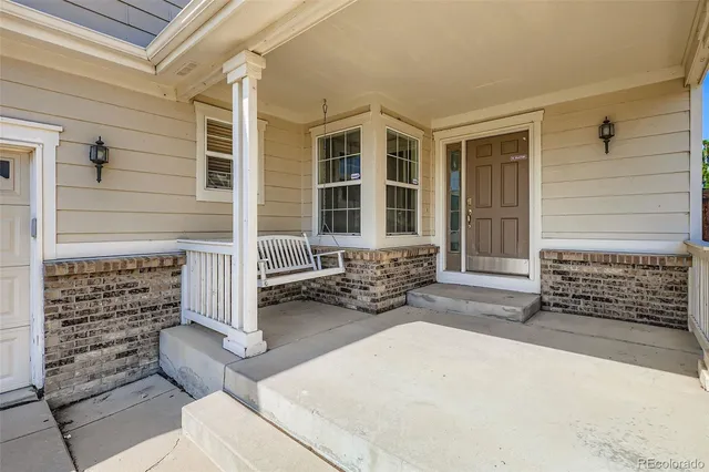 front view of a house with outdoor space