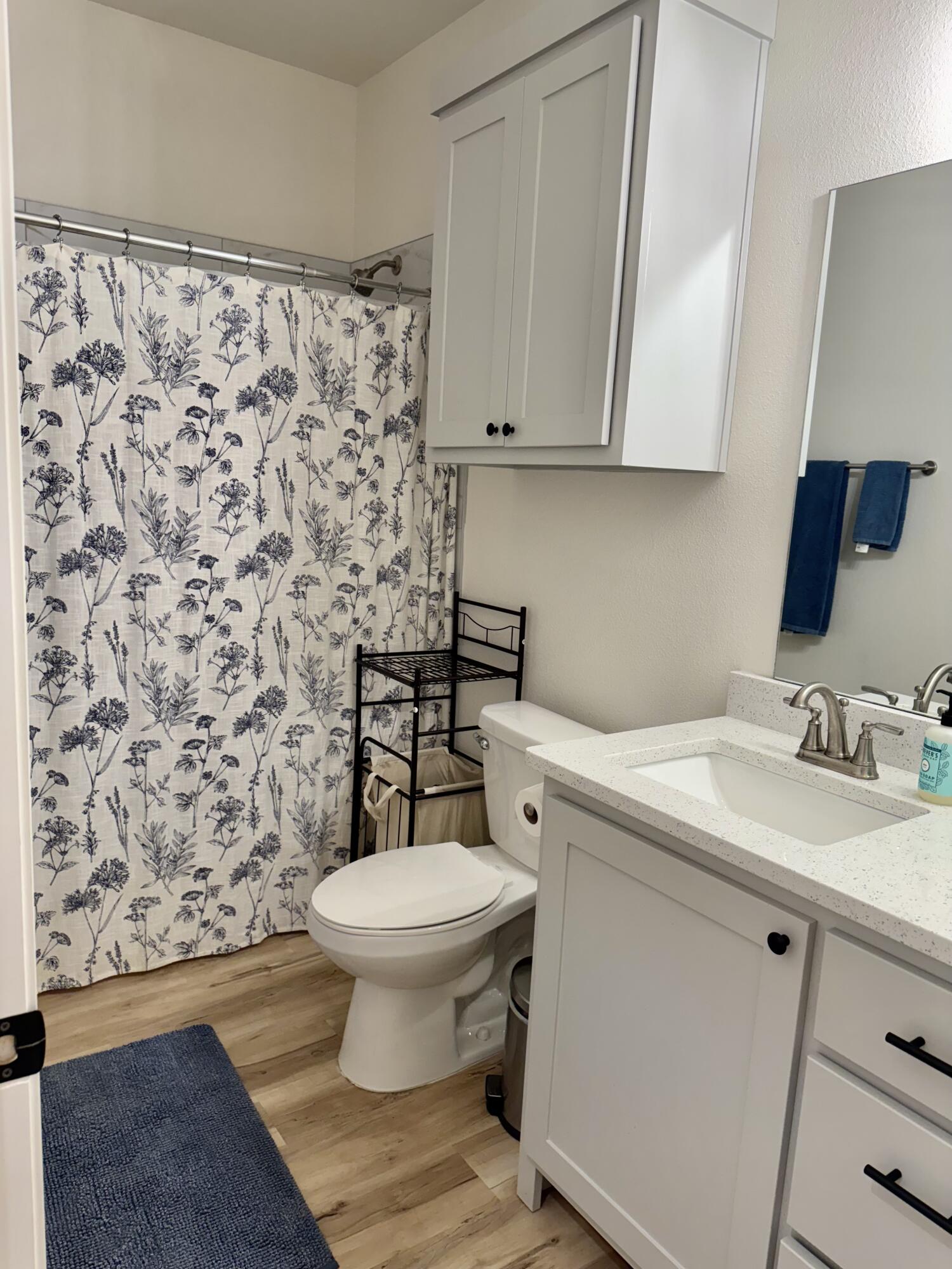 5833 Virginia Avenue Lubbock, TX 79407 - Photo 29 of 33 a bathroom with a sink toilet and a mirror