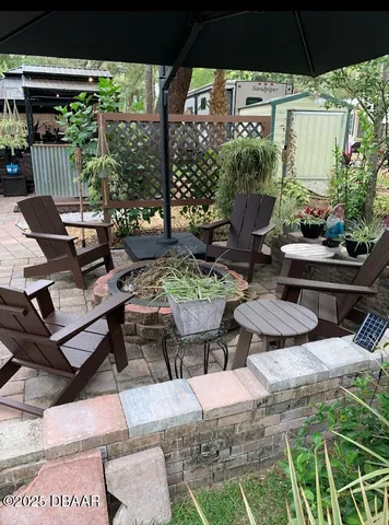 a view of a balcony with ocean view