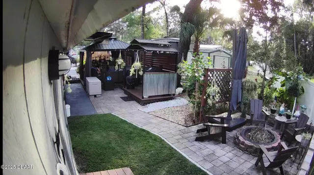 a view of outdoor space and patio