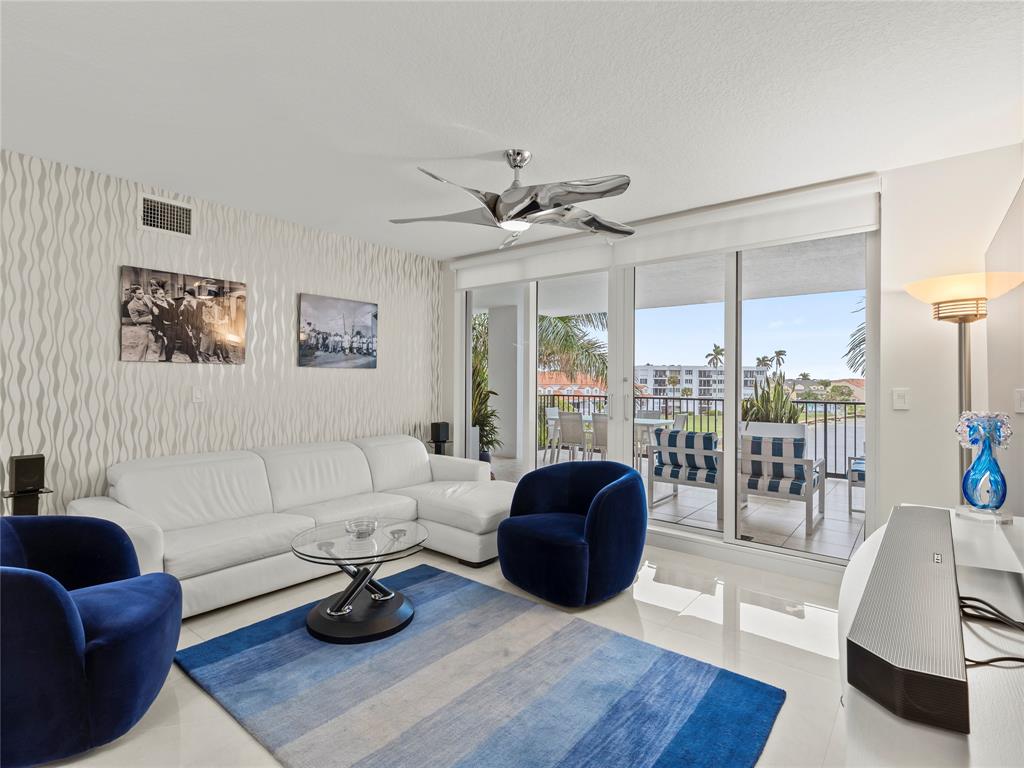 2700 North Federal Highway, Unit 407 Boynton Beach, FL 33435 - Photo 6 of 31 a living room with furniture a rug and a chandelier