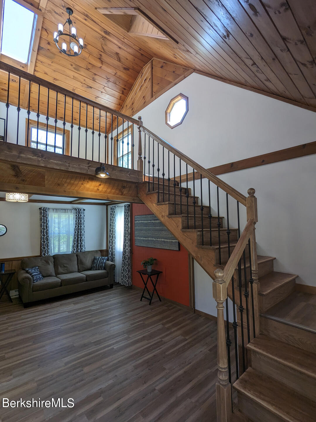 1430 Old Rte 9 Windsor, MA 01270 - Photo 4 of 24 a view of entryway livingroom and hall with wooden floor
