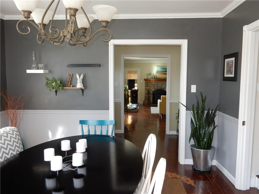 327 McClelland Road Canonsburg, PA 15317 - Photo 14 of 25 This picture was taken in the dining room, you can see the front entry area as well as the living room, nice wide door frames and beautiful colors.