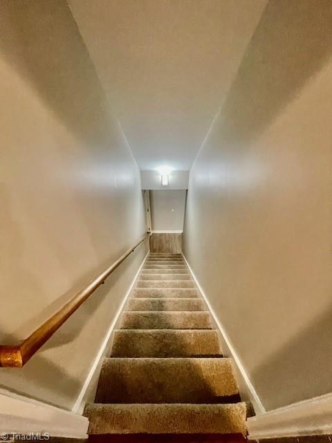 6103 Trotter Ridge Road Summerfield, NC 27358 - Photo 26 of 34 Newly carpeted stairs to basement.
