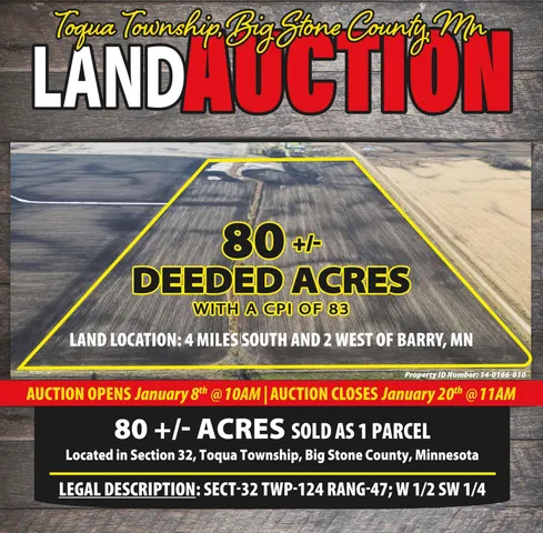 $1 | Toqua Toqua Township, Graceville, MN 56240