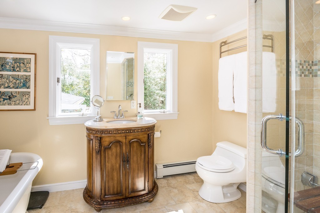 51 Deep Run Cohasset, MA 02025 - Photo 28 of 30 a bathroom with a sink toilet and vanity