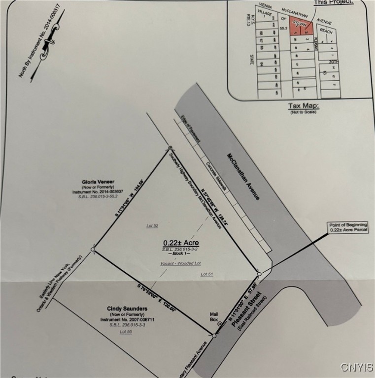 Mcclanathan Avenue Blossvale, NY 13308 - Photo 8 of 8 Existing Property Survey