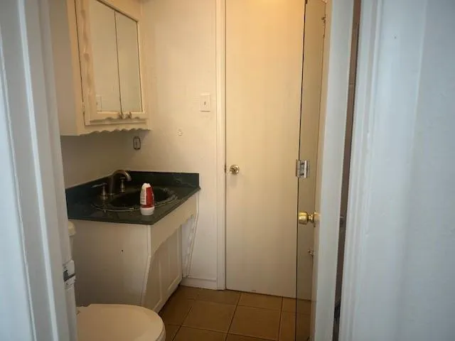 a bathroom with a sink and toilet