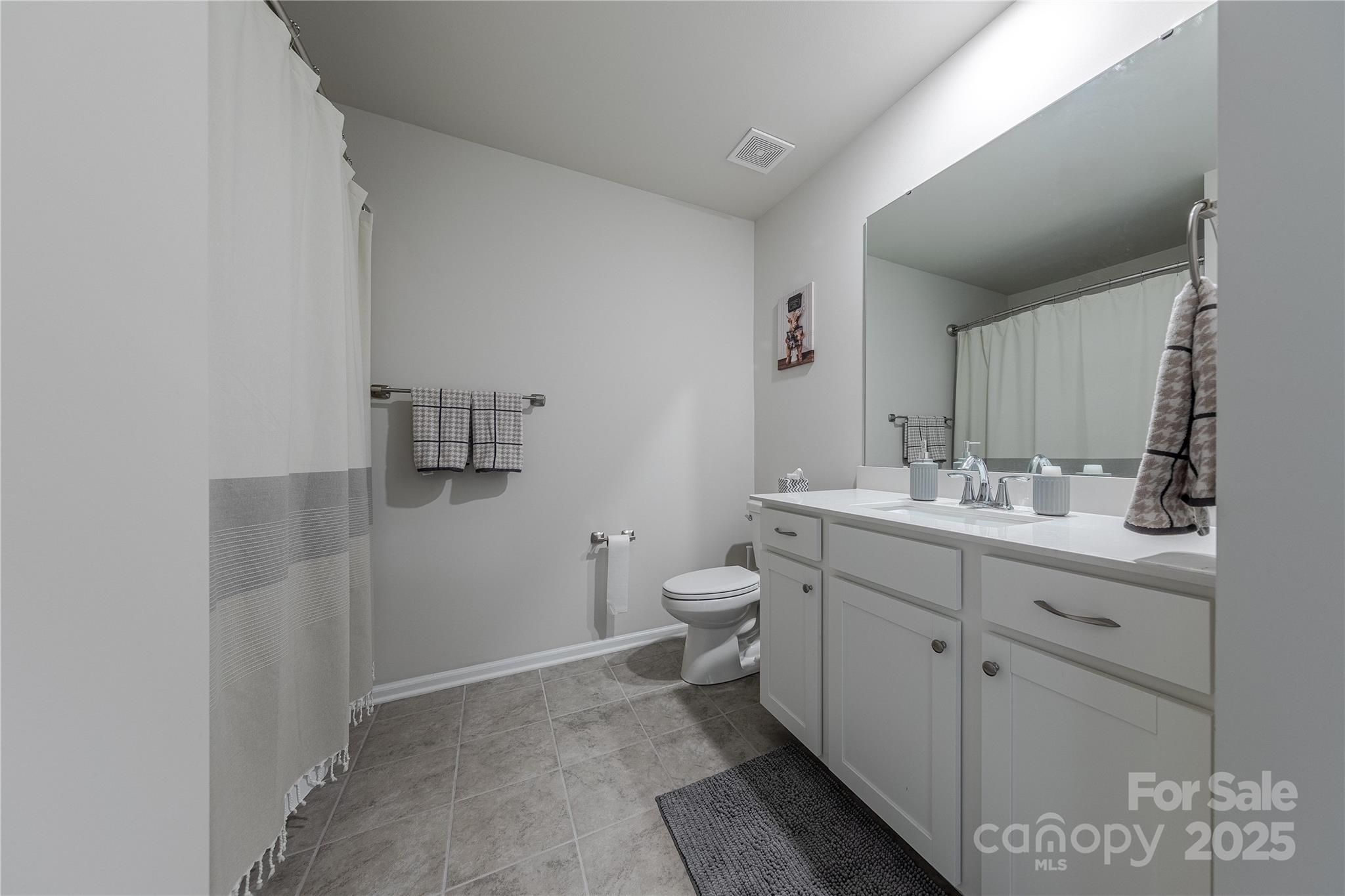 8007 Scarlet Maple Lane Tega Cay, SC 29708 - Photo 19 of 24 a bathroom with a double vanity sink toilet and mirror