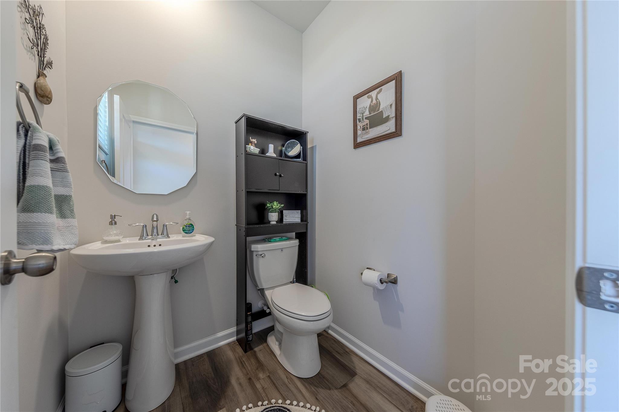 8007 Scarlet Maple Lane Tega Cay, SC 29708 - Photo 9 of 24 a bathroom with a toilet a sink and mirror