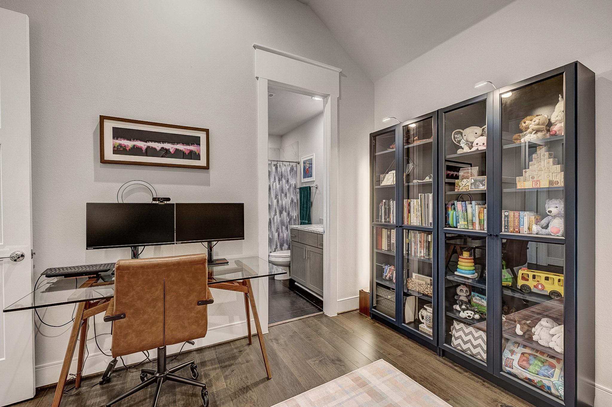 3306 Cardinal Crest Lane Houston, TX 77080 - Photo 32 of 50 a view of a workspace with furniture and cabinet