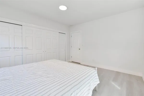 a view of a room with an empty space