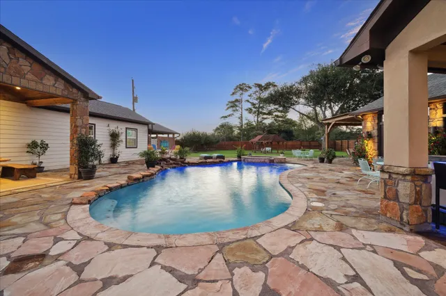 a view of a city and ocean view