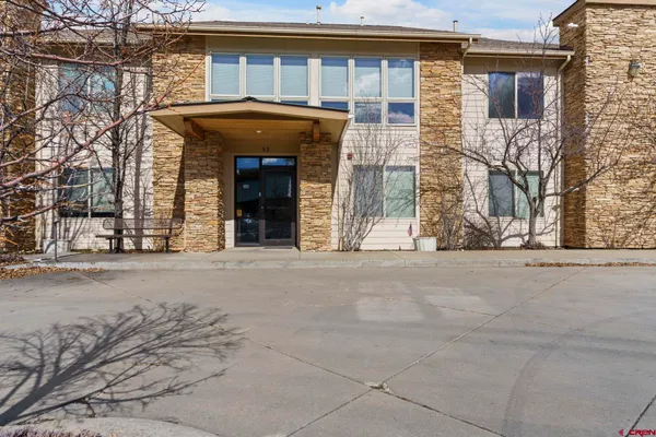 a view of a building with a outdoor space
