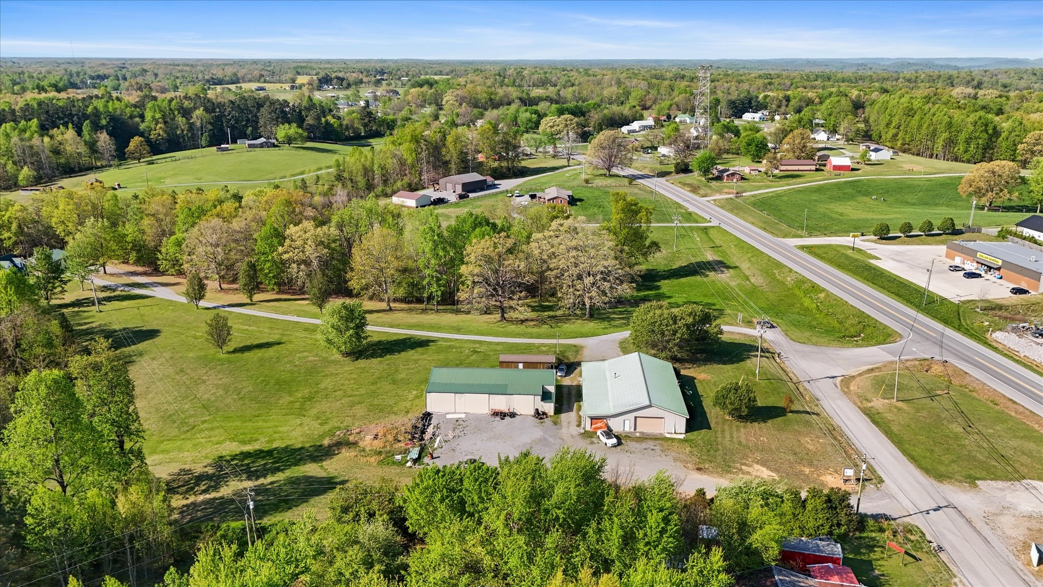 951 Pelham Road Woodbury, TN 37190 - Photo 3 of 15 an aerial view of a house with a yard lake view and mountain view