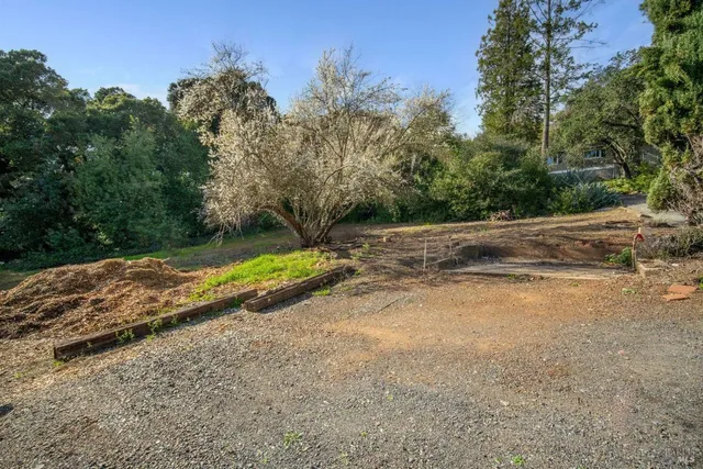 a car parked in front of a house