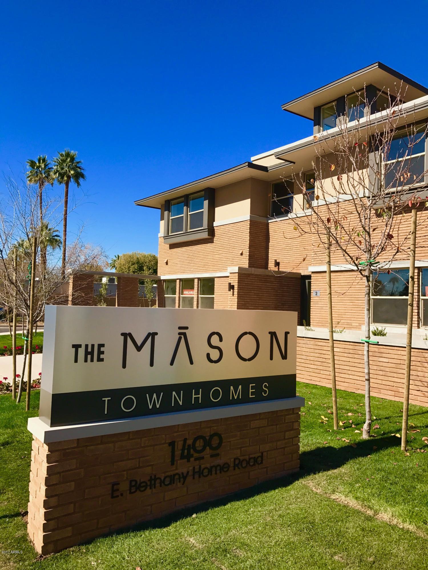 1400 East Bethany Home Road, Unit 22 Phoenix, AZ 85014 - Photo 1 of 60 The Mason Signage