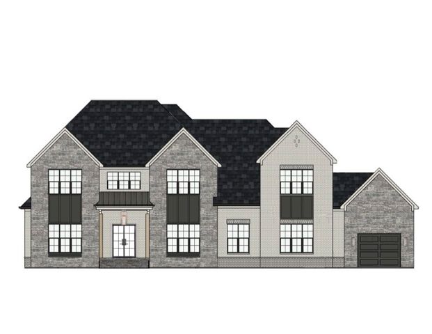 a front view of a house with wooden fence