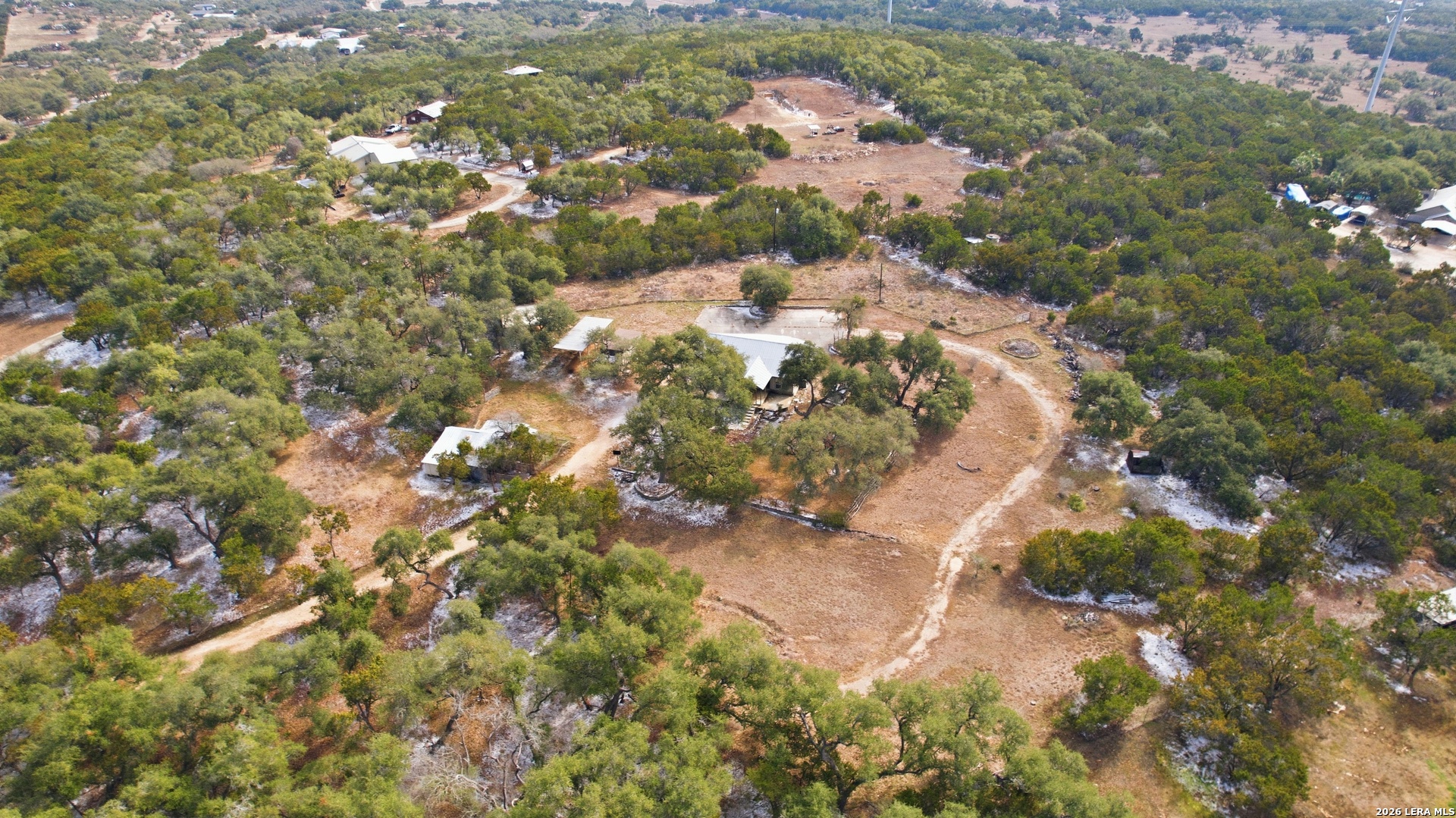 226 Shearer Road Bulverde, TX 78163 - Photo 22 of 27 an aerial view of residential houses with outdoor space