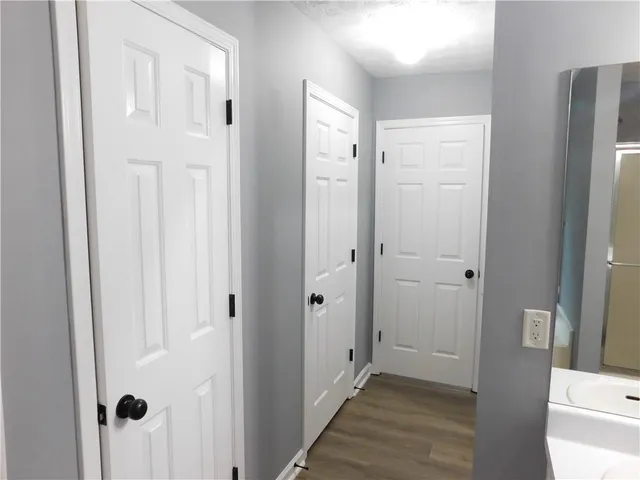 a view of a bathroom with sink