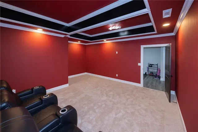 a room with furniture