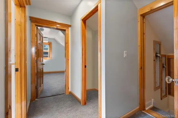 a view of a bathroom from a bathroom