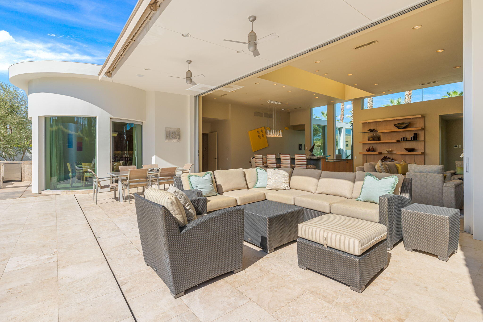 28 Sun Ridge Circle Rancho Mirage, CA 92270 - Photo 54 of 59 a living room with furniture and a large window