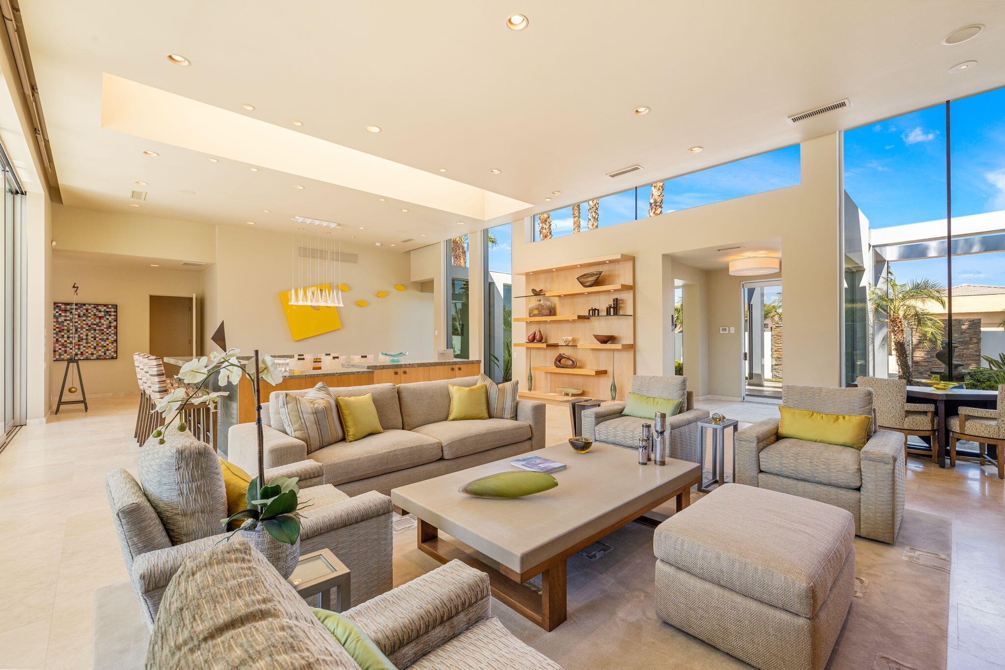 28 Sun Ridge Circle Rancho Mirage, CA 92270 - Photo 7 of 59 a living room with furniture and a large window